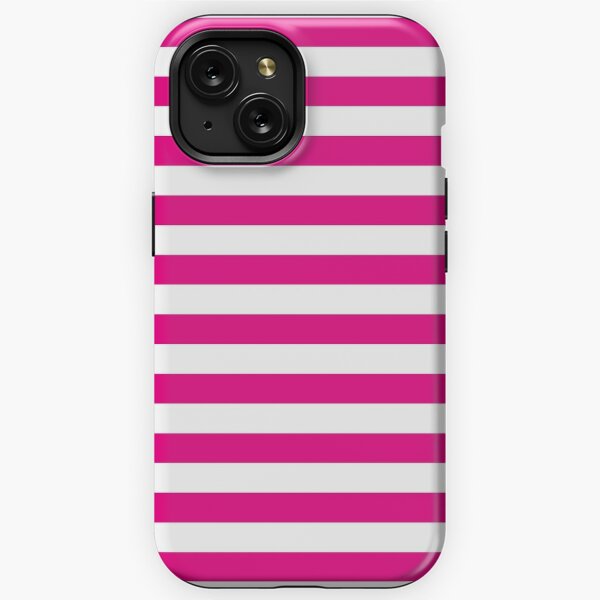 Hot Pink and White Stripes | Stripe Patterns | Striped Patterns | Wide  Stripes | Horizontal Stripes | | iPad Case & Skin