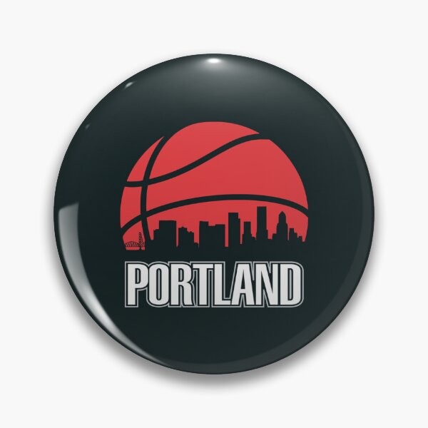 Item preview, Retro trail blazers Basketball Portland city skyline   designed and sold by chrissdesign.