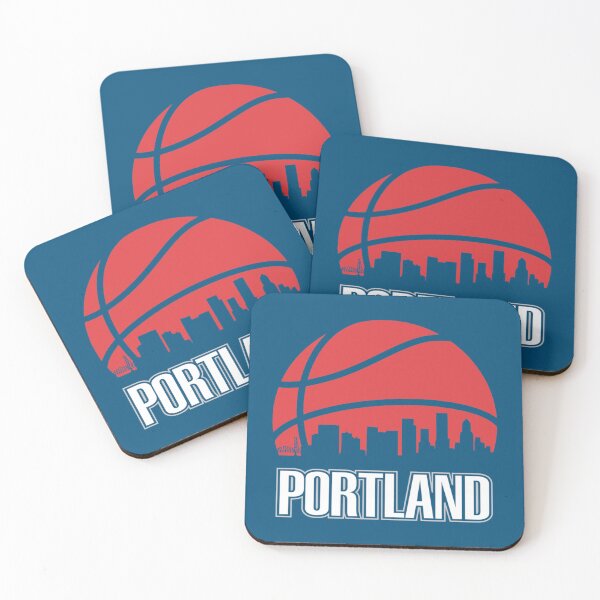 Item preview, Retro trail blazers Basketball Portland city skyline   designed and sold by chrissdesign.