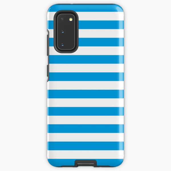 Turquoise Blue and White Stripes | Stripe Patterns | Striped Patterns | Samsung Galaxy Tough Case