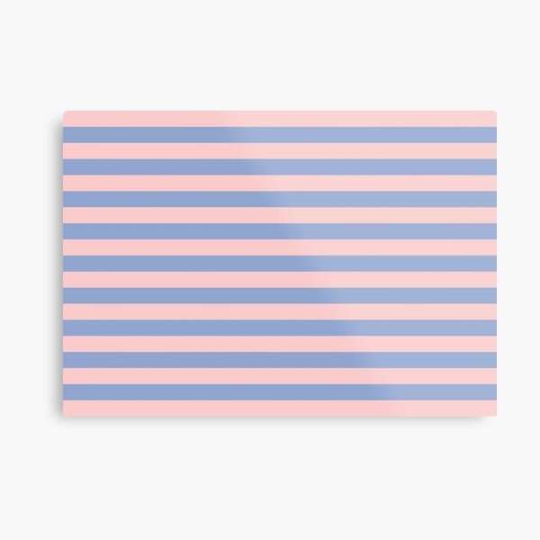 Rose Quartz and Serenity Stripes | Stripe Patterns | Striped Patterns | Color Trends | Fashion Colors | Metal Print