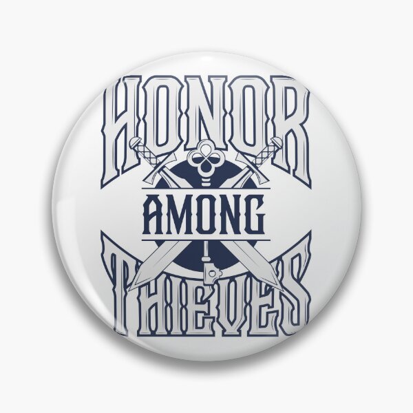 Item preview, Honor Among Thieves Blue Vintage Text Swords and Key designed and sold by wolfkin-design.
