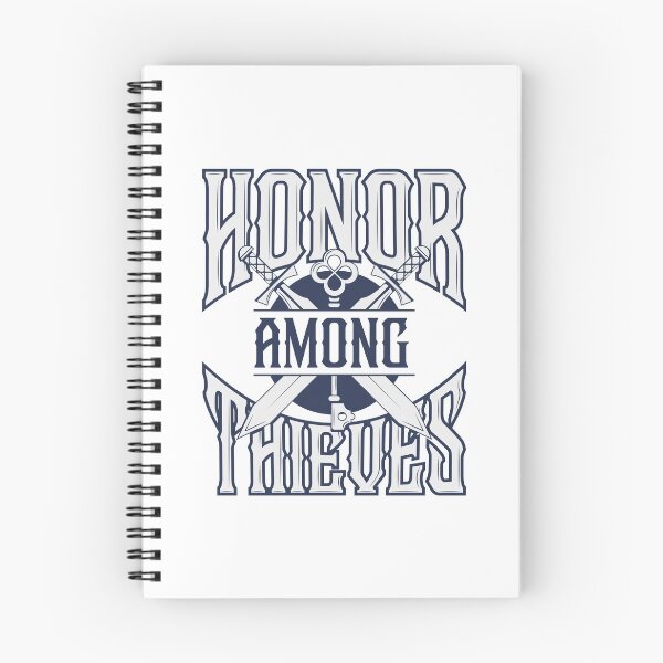 Item preview, Honor Among Thieves Blue Vintage Text Swords and Key designed and sold by wolfkin-design.