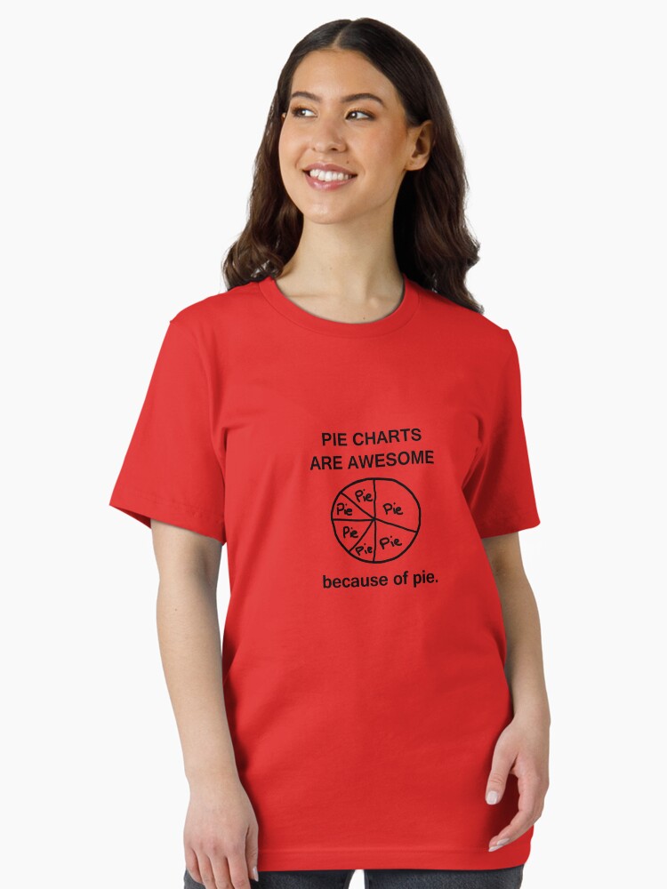 Thumbnail 2 of 7, Essential T-Shirt, Pie Charts are Awesome - Because of Pie designed and sold by PhillConnell.