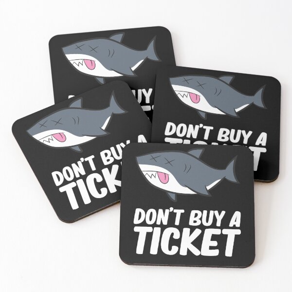 Item preview, Don't buy a ticket - Shark designed and sold by Mohja-Design.