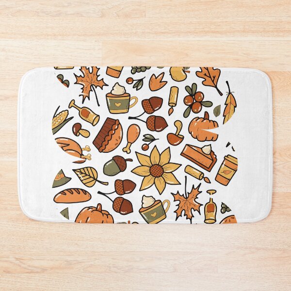 Item preview, Happy Halloween Thanksgiving seamless pattern with doodles Design designed and sold by WBP Mart.