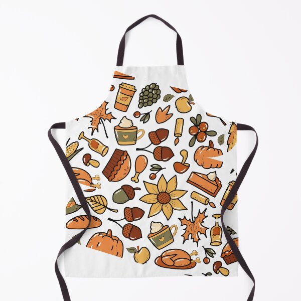 Item preview, Happy Halloween Thanksgiving seamless pattern with doodles Design designed and sold by WBP Mart.