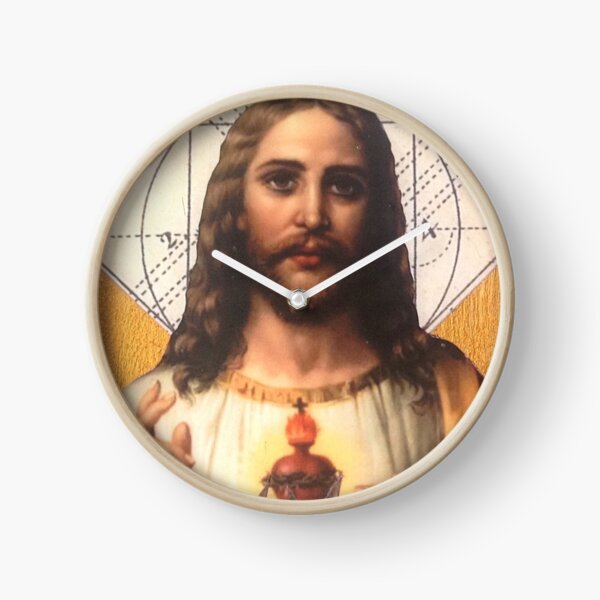 Jesus sacred heart of Jesus Clock