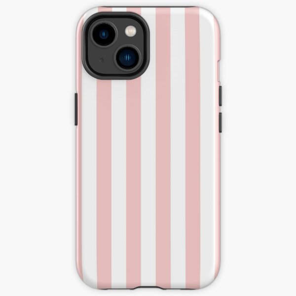 Rose Quartz and White Stripes | Stripe Patterns | Striped Patterns | Color Trends | Fashion Colors | Wide Stripes | Vertical Stripes | iPhone Tough Case