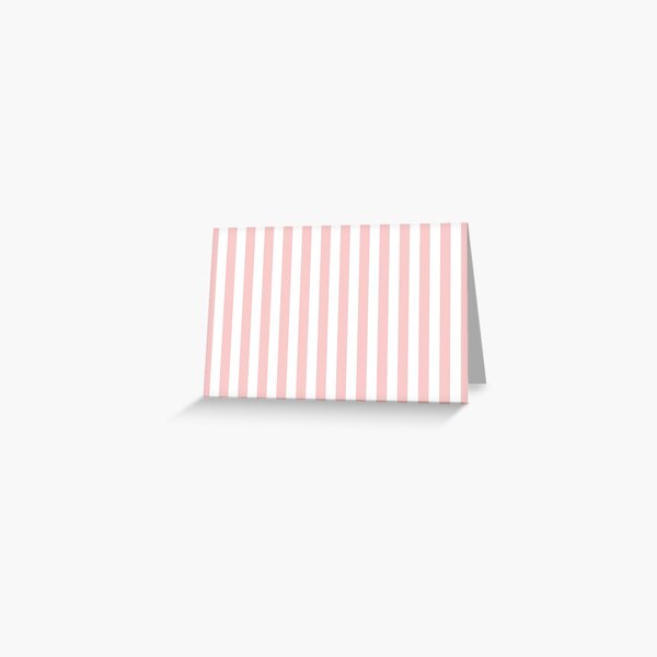 Rose Quartz and White Stripes | Pantone Color of the Year 2016 | Stripe Patterns | Striped Patterns | Pantone | Color Trends | Fashion Colors | Wide Stripes | Vertical Stripes | Greeting Card