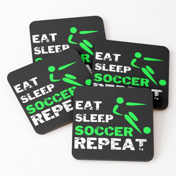 Item preview, Eat Sleep Soccer Repeat designed and sold by backham-design.