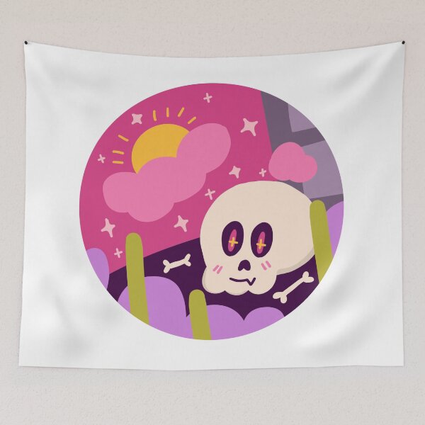 Item preview, Cute little spooky skull halloween design designed and sold by moonbean-art.