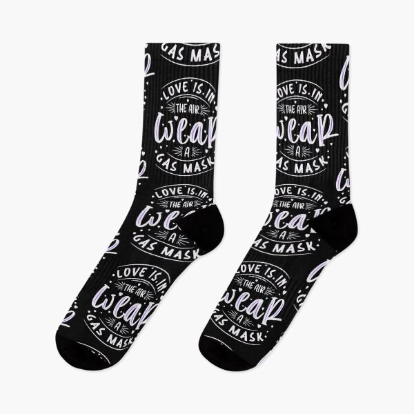 Item preview, Love is in the Air Wear a Gas Mask Funny Quotes Gift for Singles designed and sold by TajfunX.
