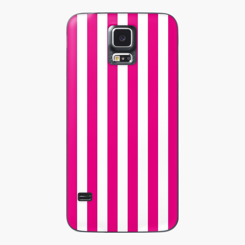 Hot Pink and White Stripes | Stripe Patterns | Striped Patterns | Wide  Stripes | Horizontal Stripes | | iPad Case & Skin