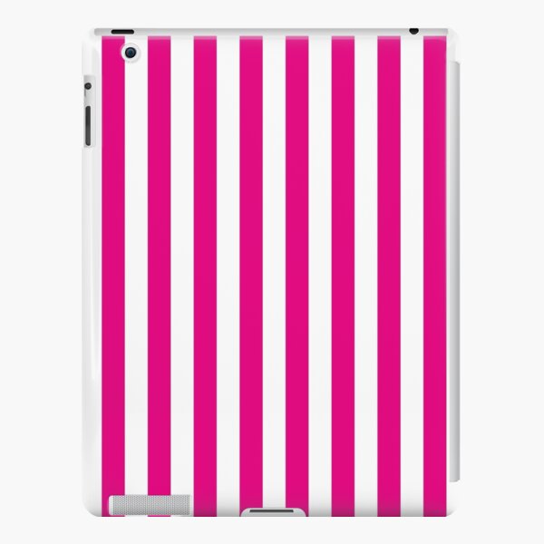 Hot Pink and White Stripes | Stripe Patterns | Striped Patterns | Wide  Stripes | Horizontal Stripes | | iPad Case & Skin