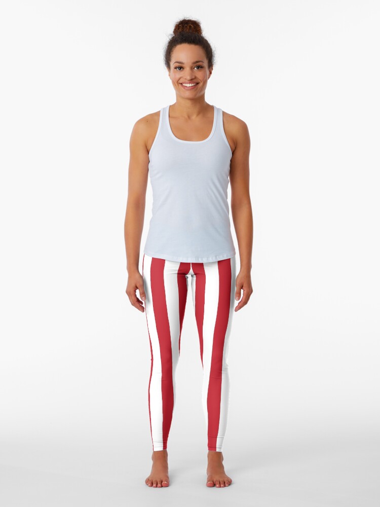 vertical striped leggings