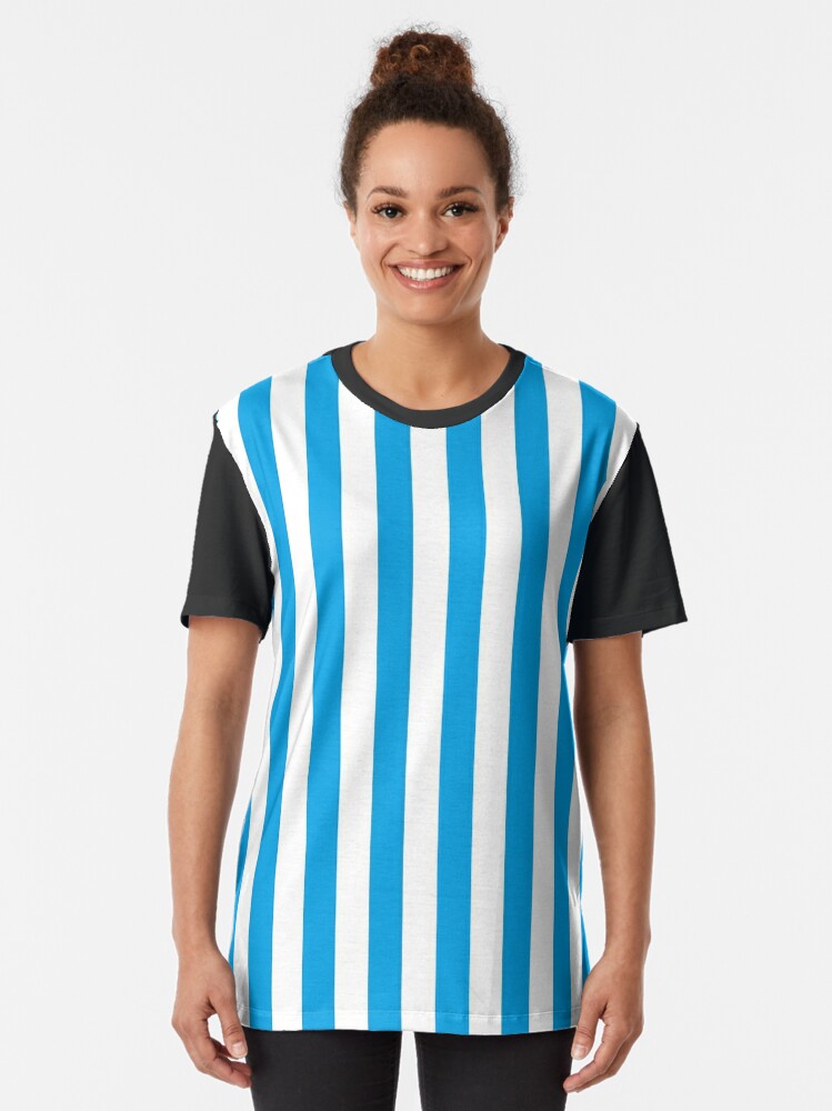 camiseta azul turquesa