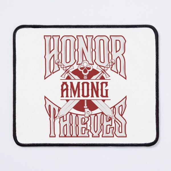 Item preview, Honor Among Thieves Red Vintage Text Swords and Key designed and sold by wolfkin-design.