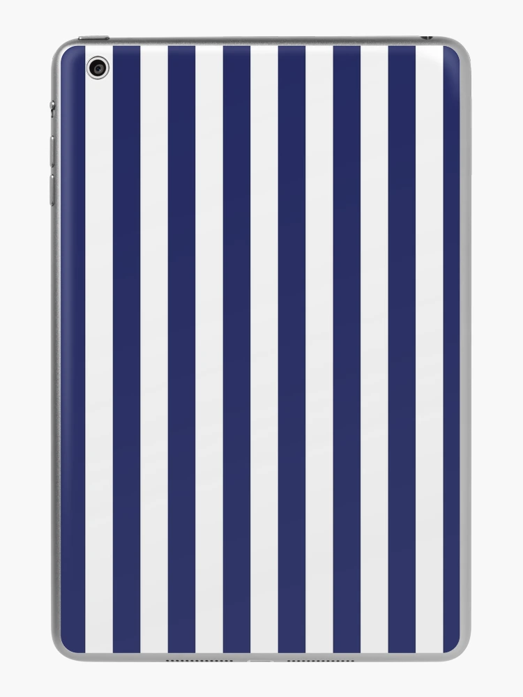 Navy Blue and White Stripes, Stripe Patterns, Striped Patterns, Wide  Stripes, Vertical Stripes,  iPad Case & Skin for Sale by EclecticAtHeART