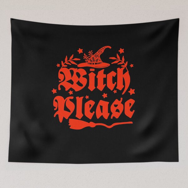 Item preview, Witch please Halloween retro vintage designed and sold by ArtfulGiftShop.