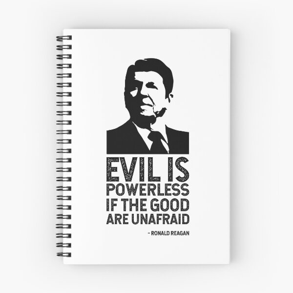 Item preview, The Reagan Quote (Evil is Powerless) designed and sold by franklinprintco.