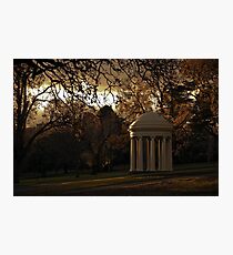 Winter Afternoon in Fitzroy Gardens, Melbourne, Australia Photographic Print
