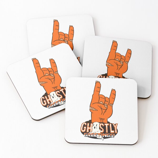 Item preview, Hand Ghostly Greetings - Happy Halloween  designed and sold by thedazzlingmonk.