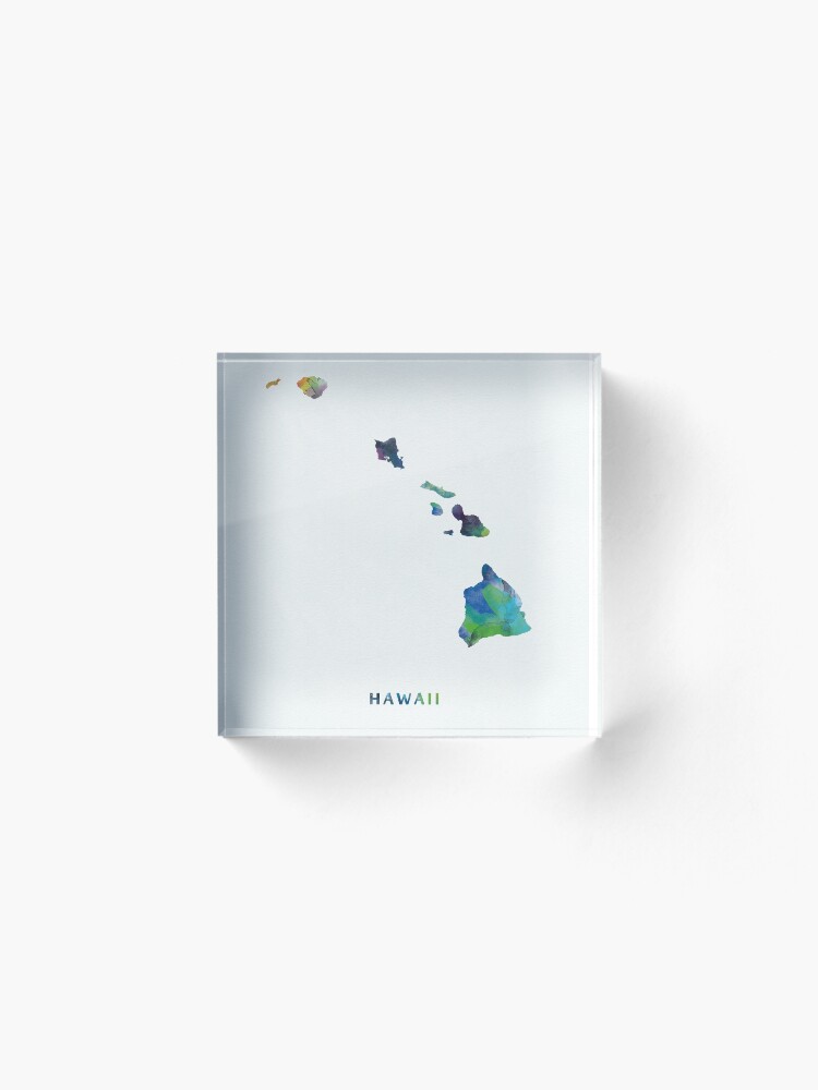 Alternate view of Hawaii Acrylic Block