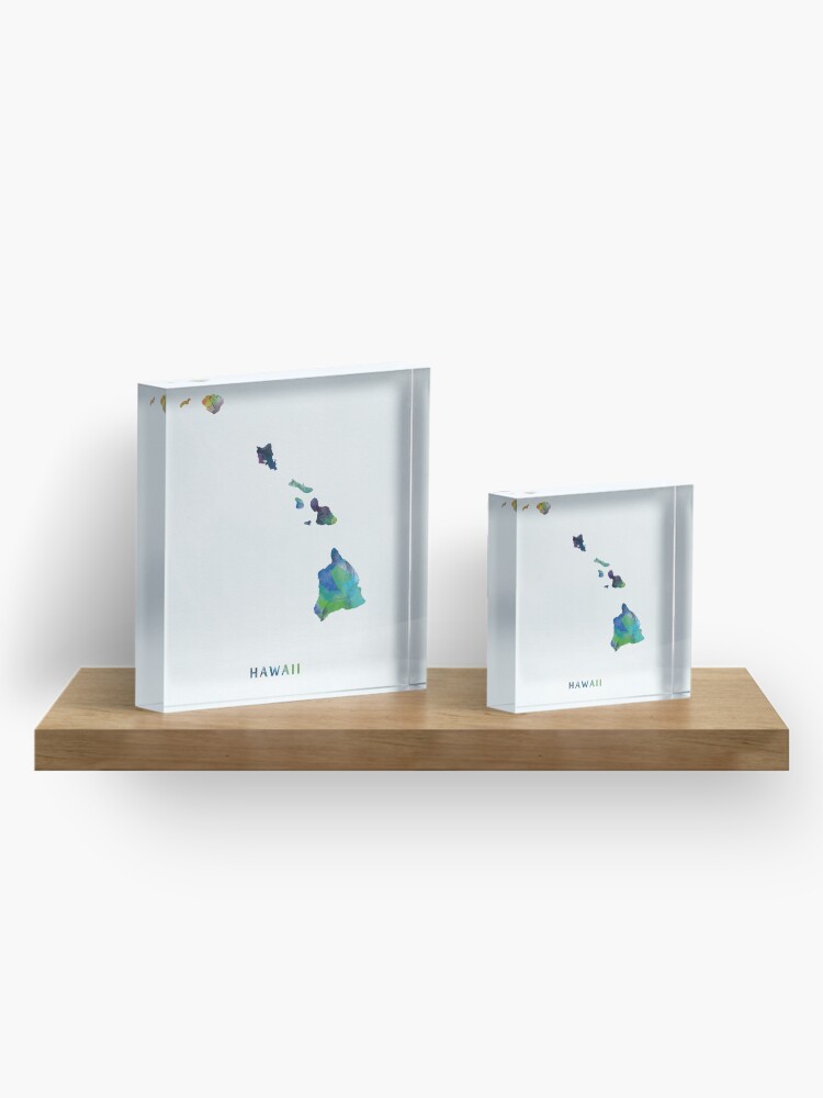 Alternate view of Hawaii Acrylic Block