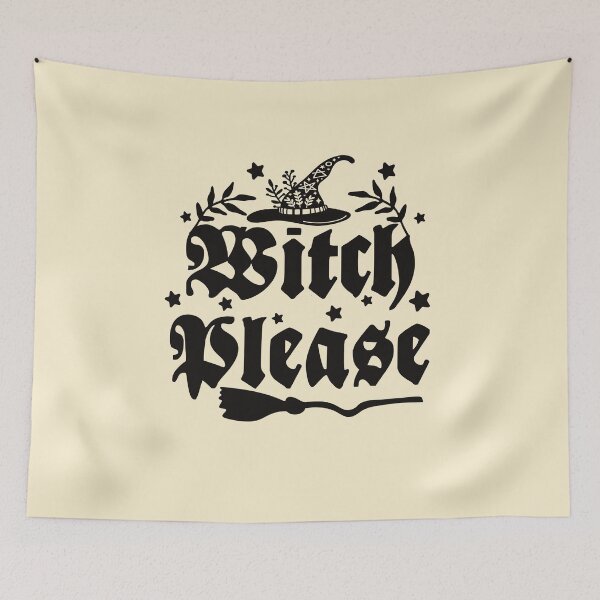 Item preview, Witch please Halloween retro vintage designed and sold by ArtfulGiftShop.