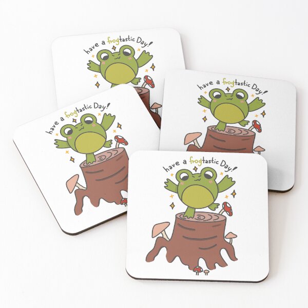 Item preview, Cute little have a frogtastic day frog design designed and sold by moonbean-art.