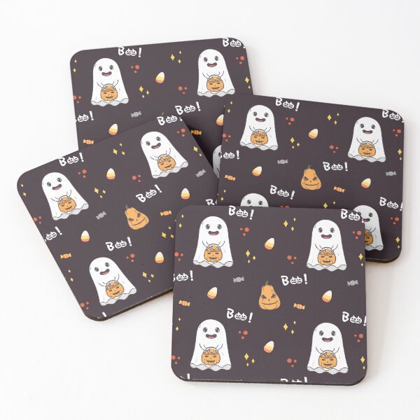 Item preview, A Pattern Of A Cute Halloween Ghost Holding A Pumpkin Candy Basket  designed and sold by ttttee.