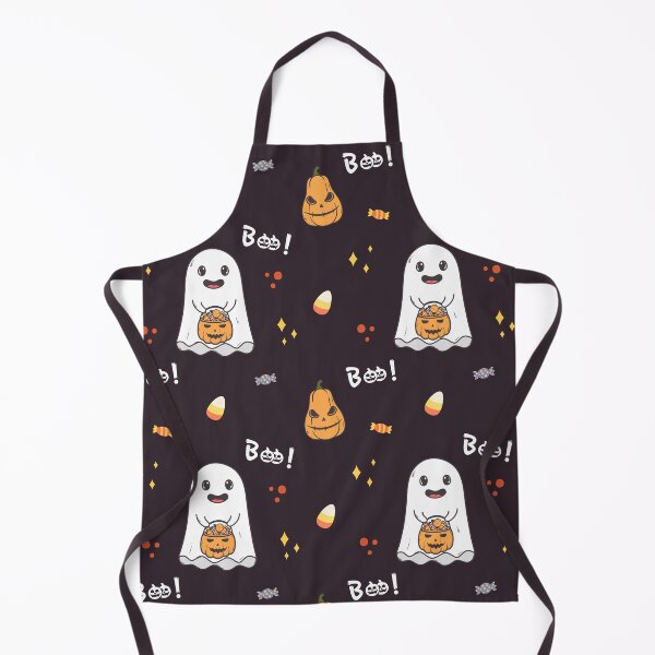 Item preview, A Pattern Of A Cute Halloween Ghost Holding A Pumpkin Candy Basket designed and sold by ttttee.