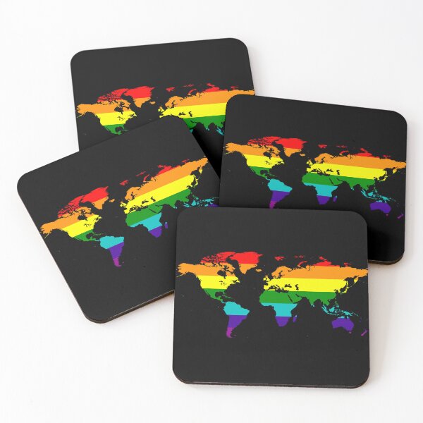 Item preview, Rainbow (Pride) World Map designed and sold by Alo.