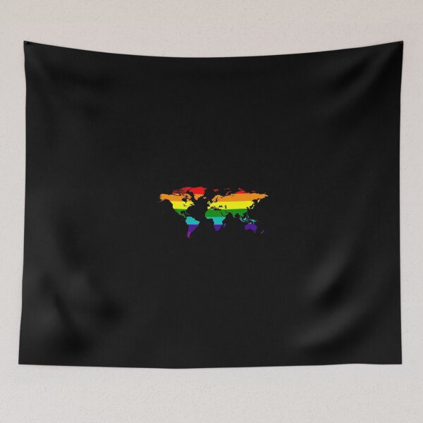 Item preview, Rainbow (Pride) World Map designed and sold by Alo.