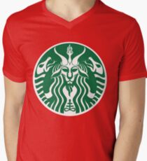 Red Cup Baphomet Men's V-Neck T-Shirt