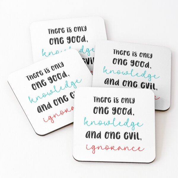 Item preview, There Is Only One Good and One Evil - Socrates Philosopher designed and sold by CreativNode.