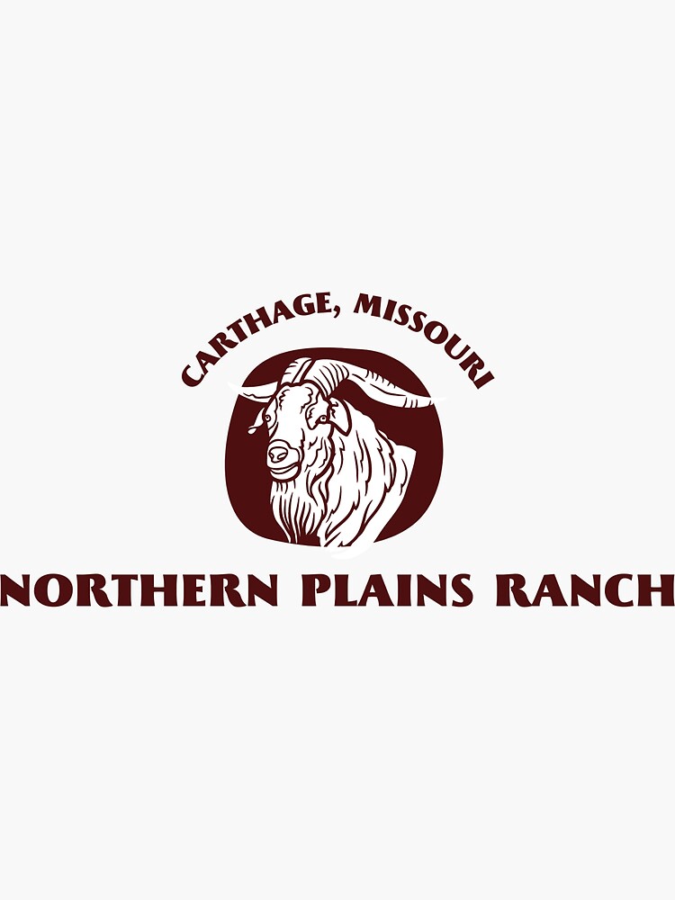 "Northern Plains Ranch Maroon" Sticker for Sale by almauch Redbubble