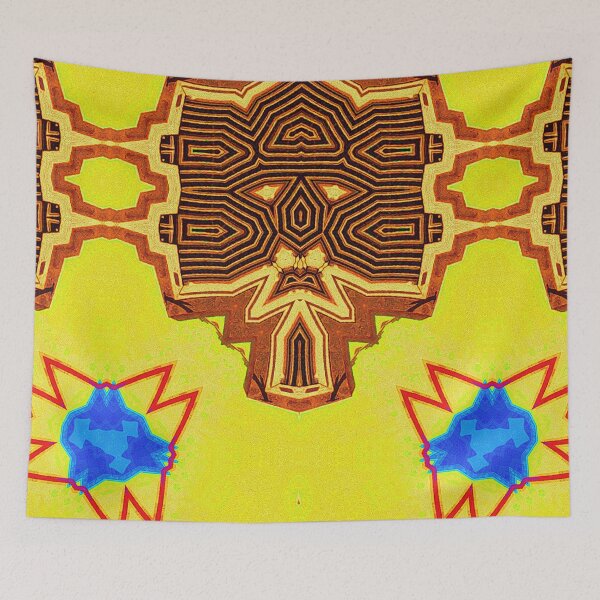 Item preview, ARUBA FLAG INSPIRING - ORANJESTAD ABSTRACT GEOMETRIC ARCHITECTURE PAINTING  -  ARUBA ONE HAPPY ISLAND designed and sold by Ralek.