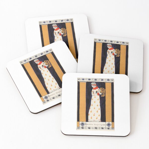 Item preview, Vienna Secession Postcard - 'Happy New Year'  designed and sold by Jack Clearwater.