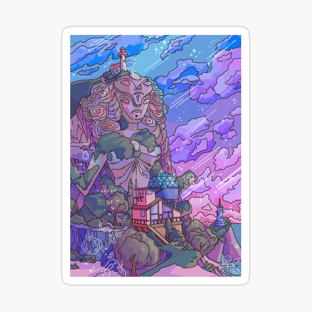Steven Universe Temple at Sunset Poster