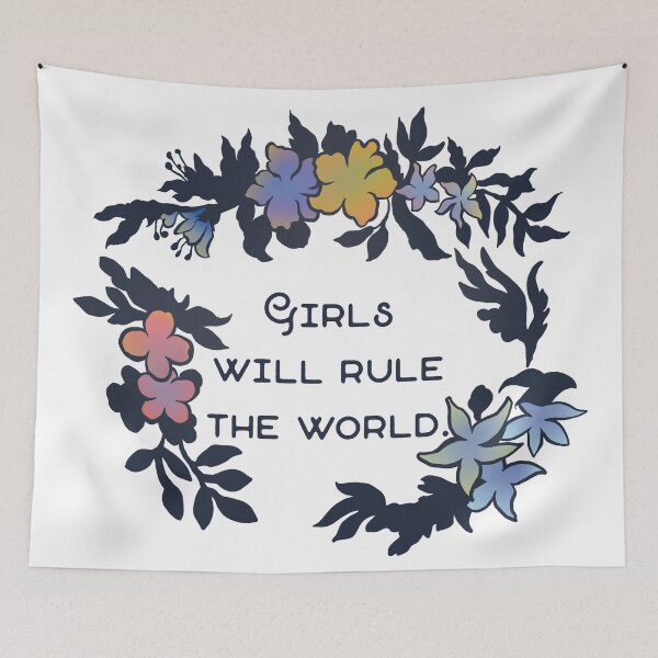 Item preview, Girls Will Rule The World designed and sold by fabfeminist.