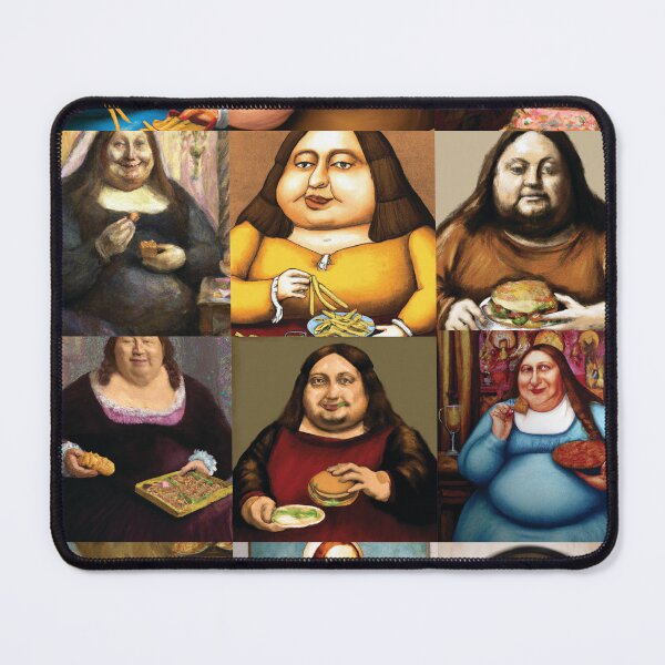 Item preview, "Variation on the Mona Lisa eating" designed and sold by nanlos.