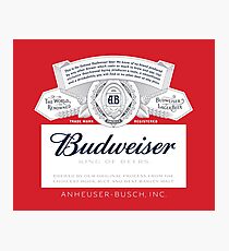 Budweiser Photographic Print