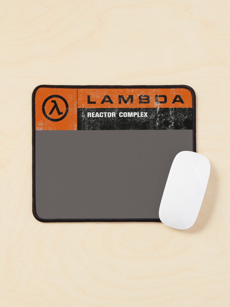 Aperçu 1 sur 5. Tapis de souris avec l'œuvre Signalisation complexe Half-Life Lambda Complex Reactor - Orange GOTY (en détresse) créée et vendue par LGSmerch.