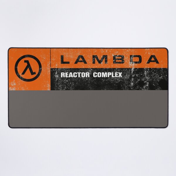Aperçu de l'œuvre Signalisation complexe Half-Life Lambda Complex Reactor - Orange GOTY (en détresse) créée et vendue par LGSmerch.