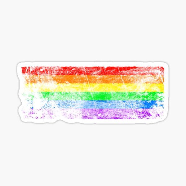 Lgbt Pride Flag Sticker For Sale By Designer Sl Redbubble