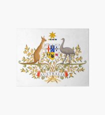 Australian Commonwealth Coat of Arms on White Art Board