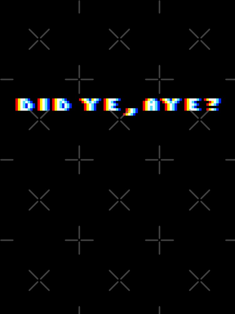 Thumbnail 7 of 7, Oversized T-Shirt, Did Ye, Aye? (Pixel blur) designed and sold by TheRandomFactor.