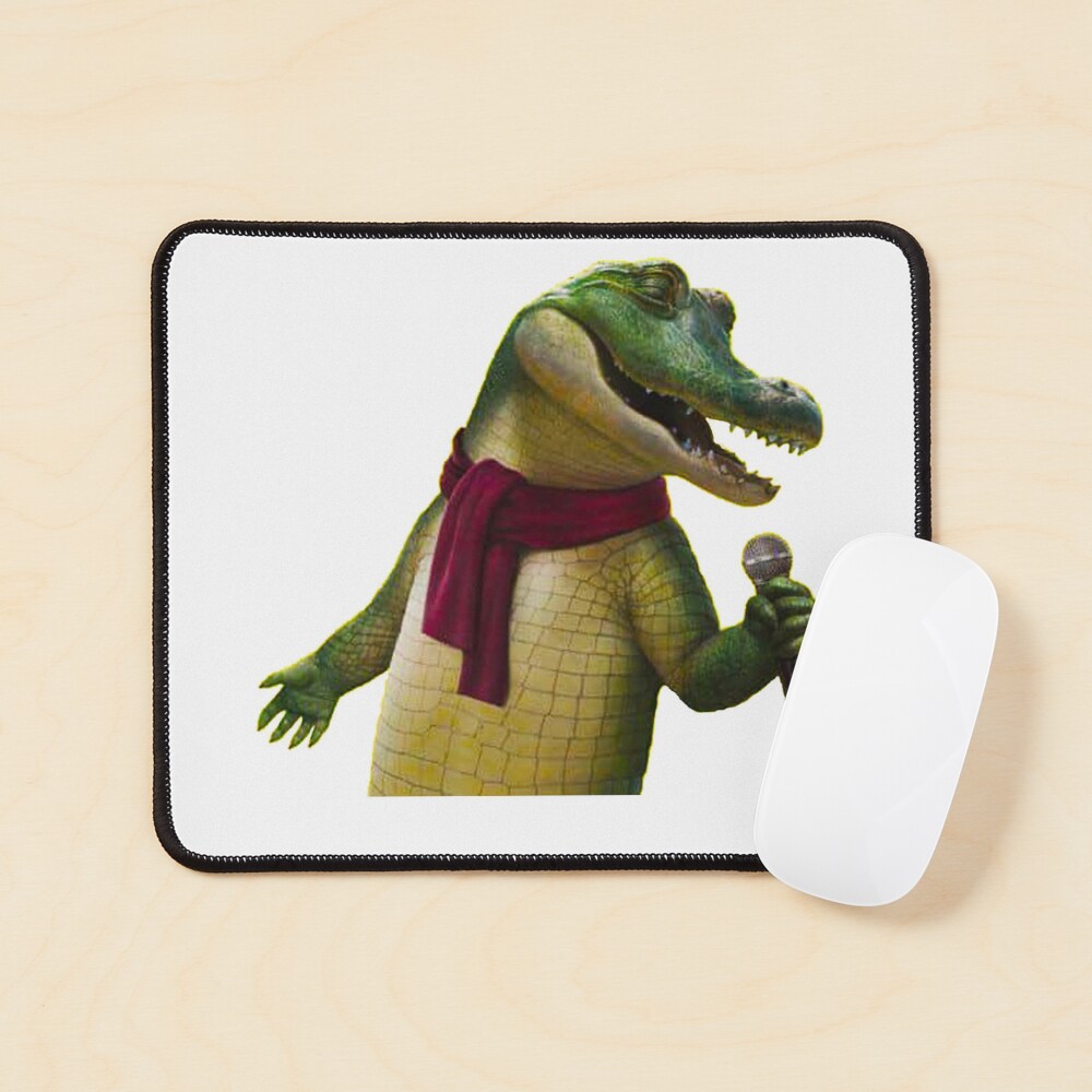 "Very Talented Singing Crocodile Lyle Style sticker" Mouse Pad for Sale